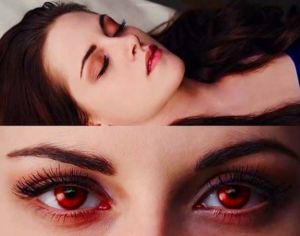 An image of Bella Swan at the beginning of Breaking Dawn Part 2.